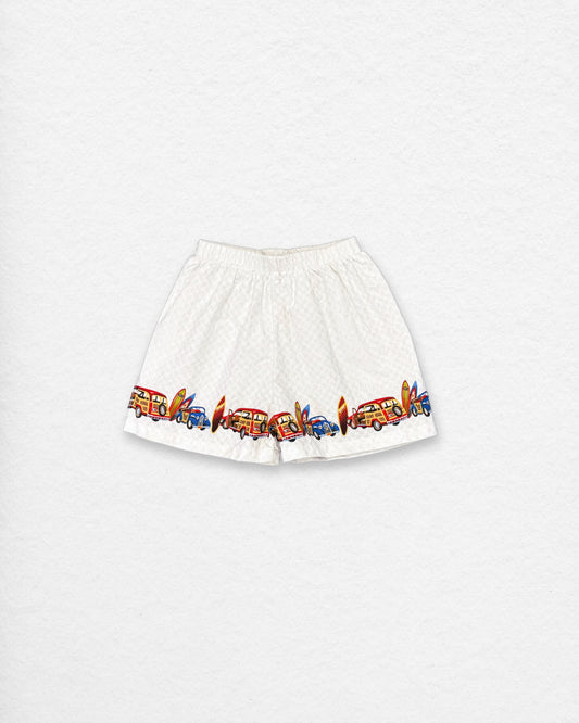 Vintage Surf Van Print Shorts – 2Y