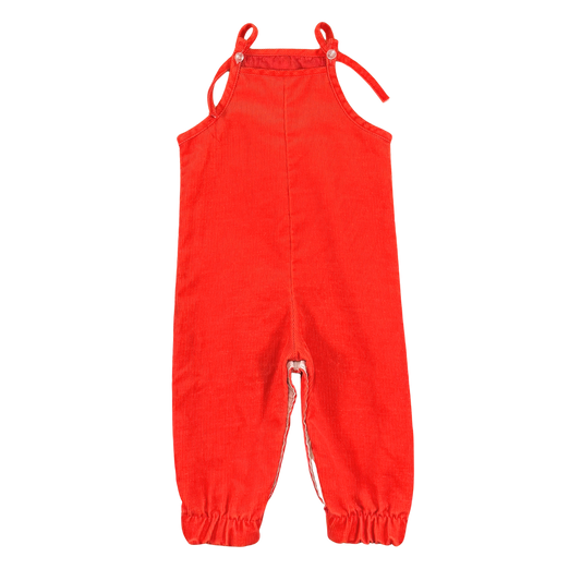 Vintage 70s Health-Tex Red Corduroy Overalls – 12M