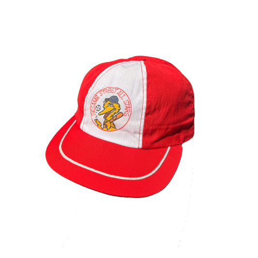 Vintage 1980s Sesame Street Big Bird Cap – 6M–2Y