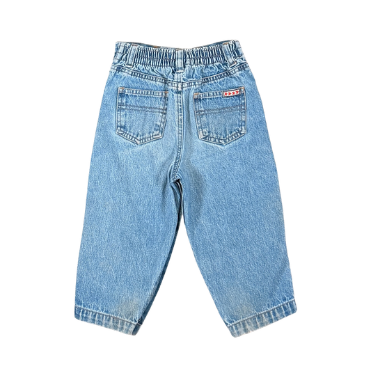Vintage Faded Glory Star Trim Jeans – 18M