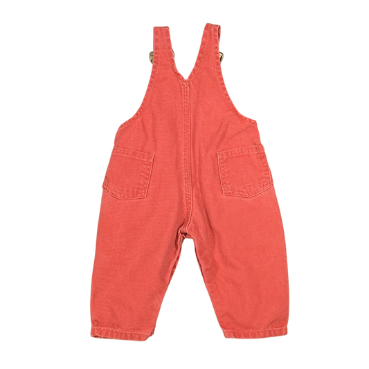 Vintage Rare Carhartt Rust Red Overalls – 6–9M