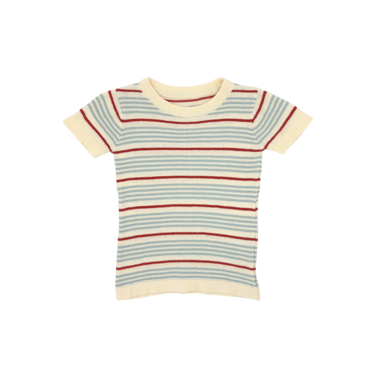 Vintage Striped Knit T-Shirt – 12–18 Months