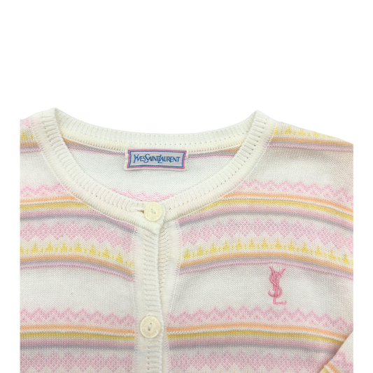 Yves Saint Laurent Enfants Pastel Cardigan – 12–18 Months