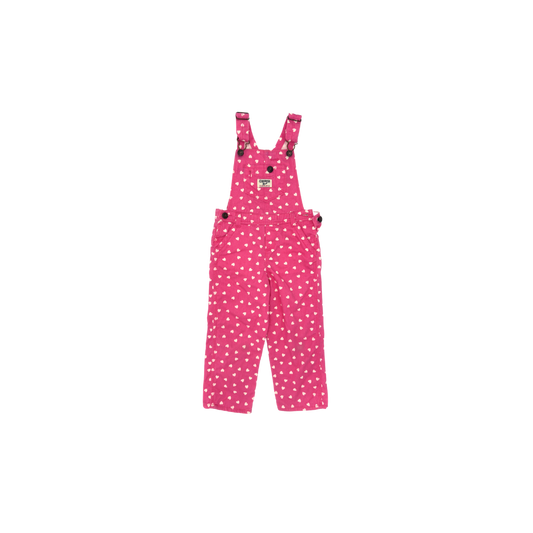 OshKosh Heart Print Overalls — Size 3