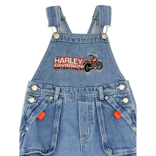 Harley Davidson Denim Overalls – Size 3–4Y