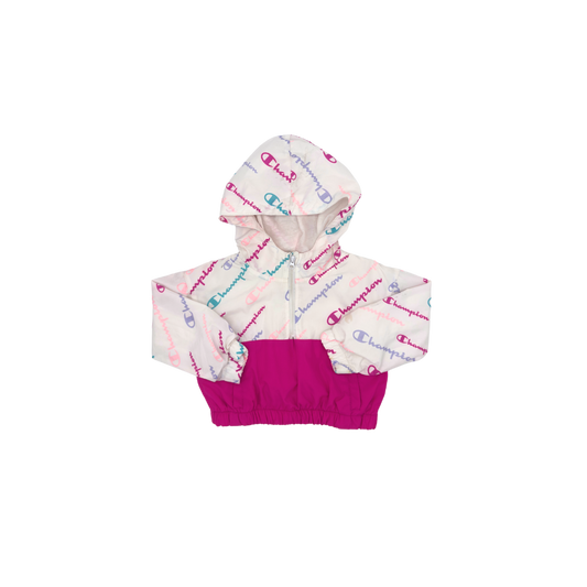Champion Vintage Pink Windbreaker – Size 12M