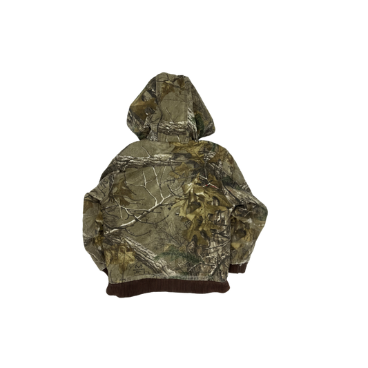 Carhartt Camo Hooded Jacket – Size 7–8Y