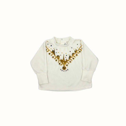 Celine Velour Sweater – 12–18M