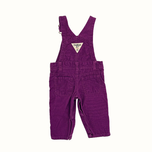 OshKosh Purple Corduroy Overalls – 6M