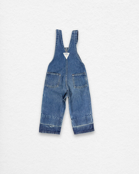 Vintage OshKosh Denim Overalls – 6–12M