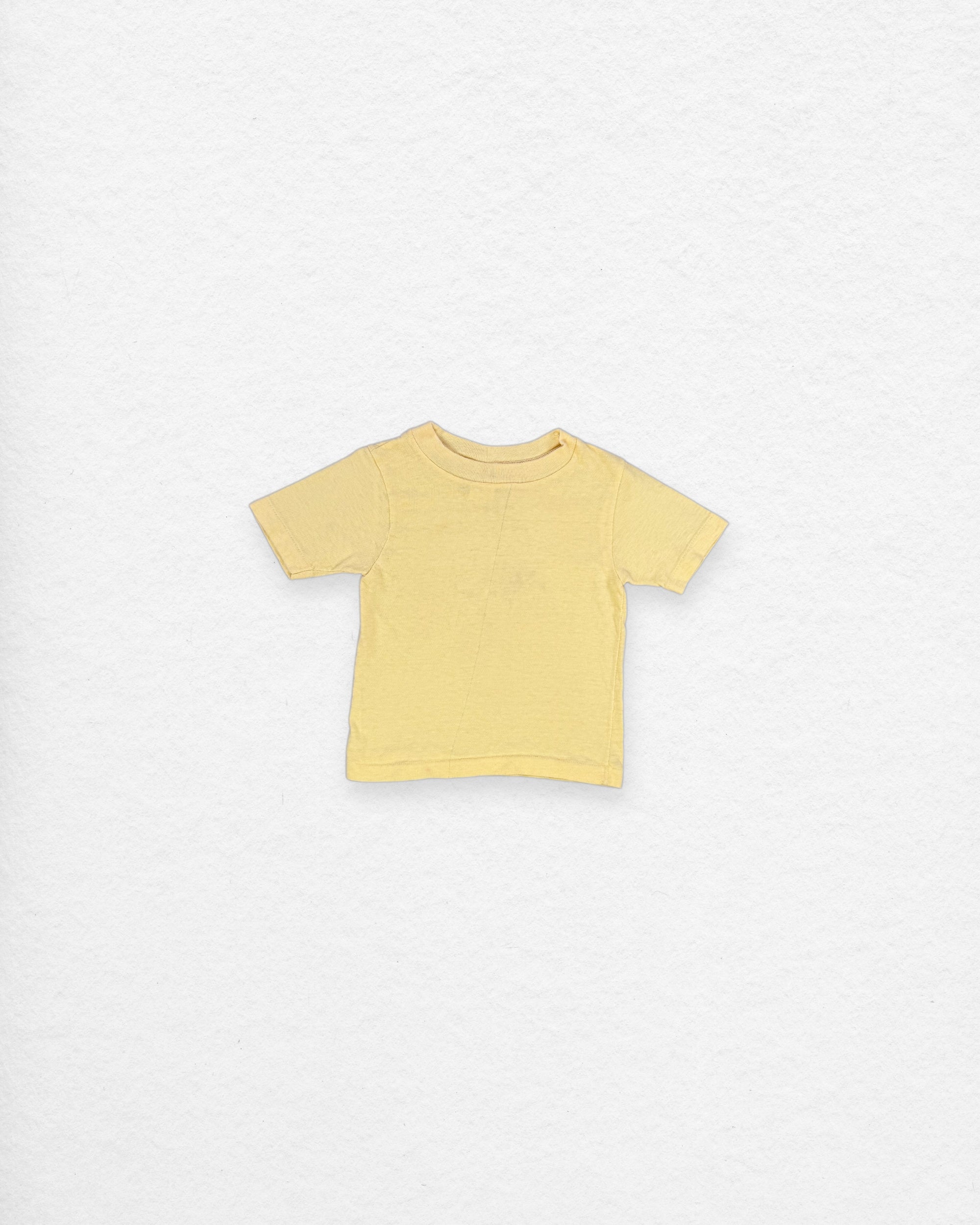 Vintage Yellow Basic Tee – 2Y