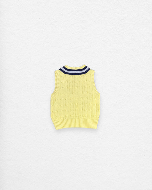 Vintage Ralph Lauren Cable Knit Vest – 4Y
