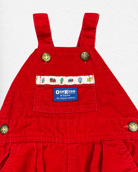 Vintage OshKosh Corduroy Overalls – 12M