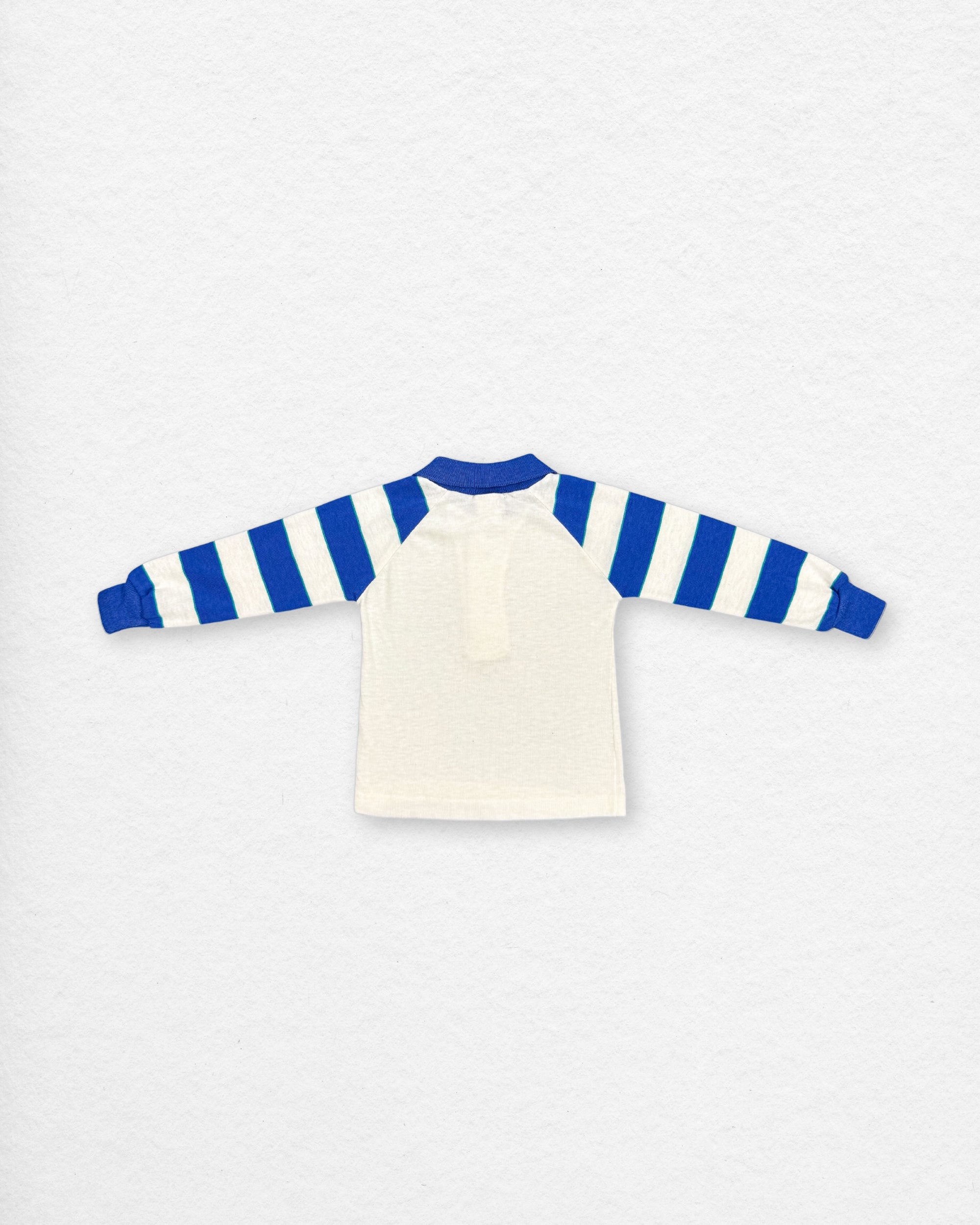 Vintage 90's Striped Collar Longsleeve – 2Y