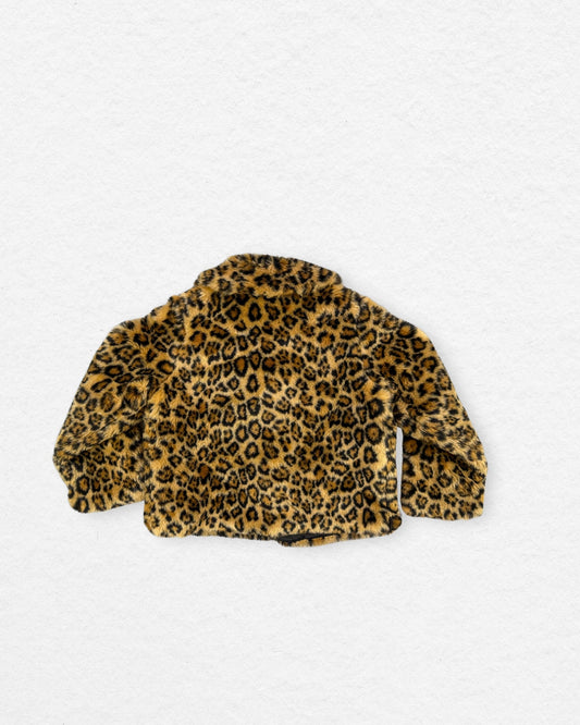 Baby GAP Leopard Faux Fur Jacket – 4Y
