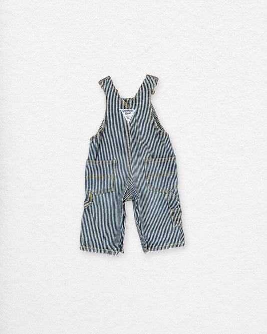 OshKosh Striped Denim Overalls – 3M