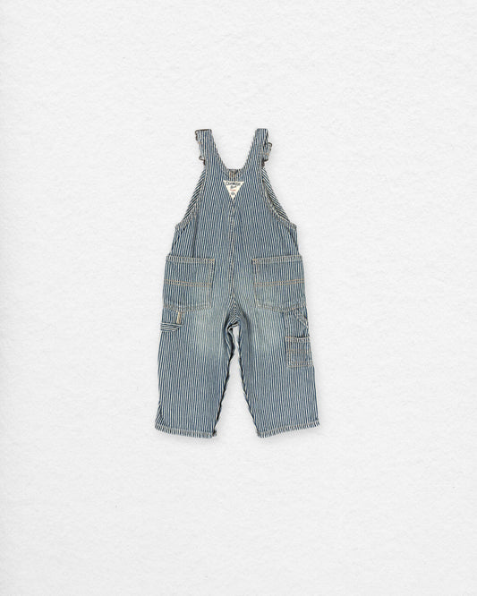 Vintage OshKosh Hickory Stripe Overalls – 12M