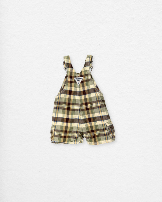 OshKosh Plaid Overalls – 6M