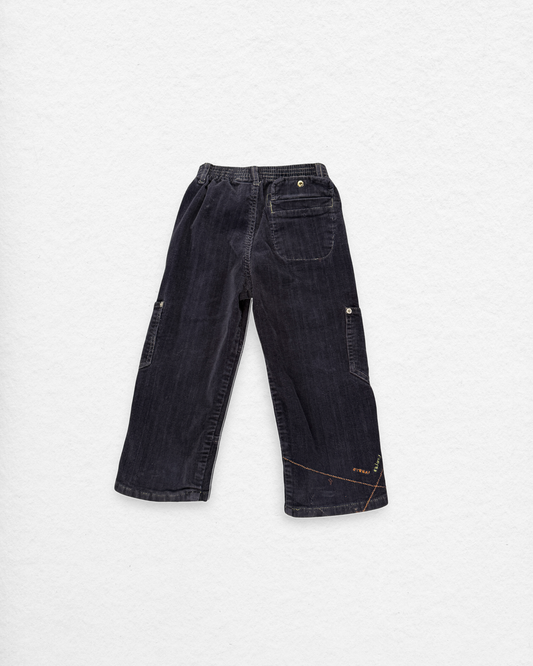Vintage Black Cord Pants - 3T