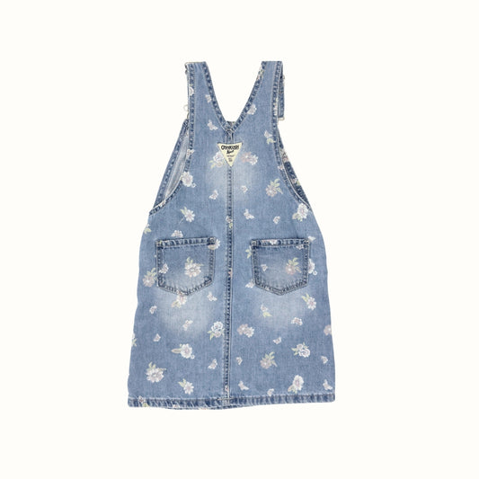 Oshkosh Floral Denim Overall Skirt – Size 5T