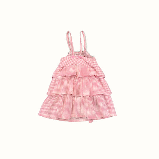 Mikihouse Pink Gingham Dress – 3Y