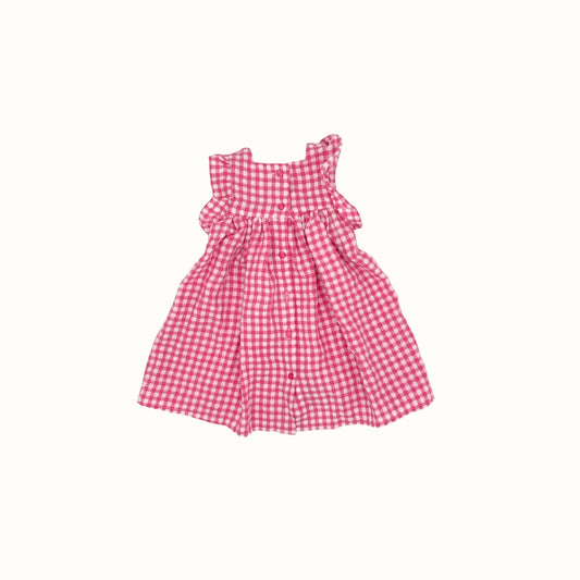 Gingham Ruffle Dress – 1–2Y