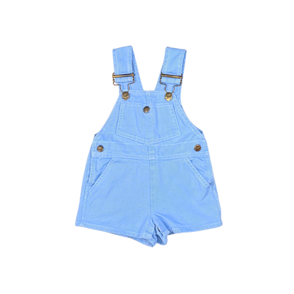 Vintage Hush Puppies Blue Short Overalls – 0–6M
