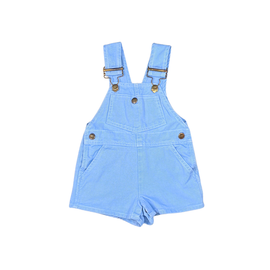 Vintage Hush Puppies Blue Short Overalls – 0–6M