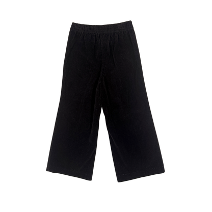 Vintage Black Velvet Wide Leg Pants – 3T