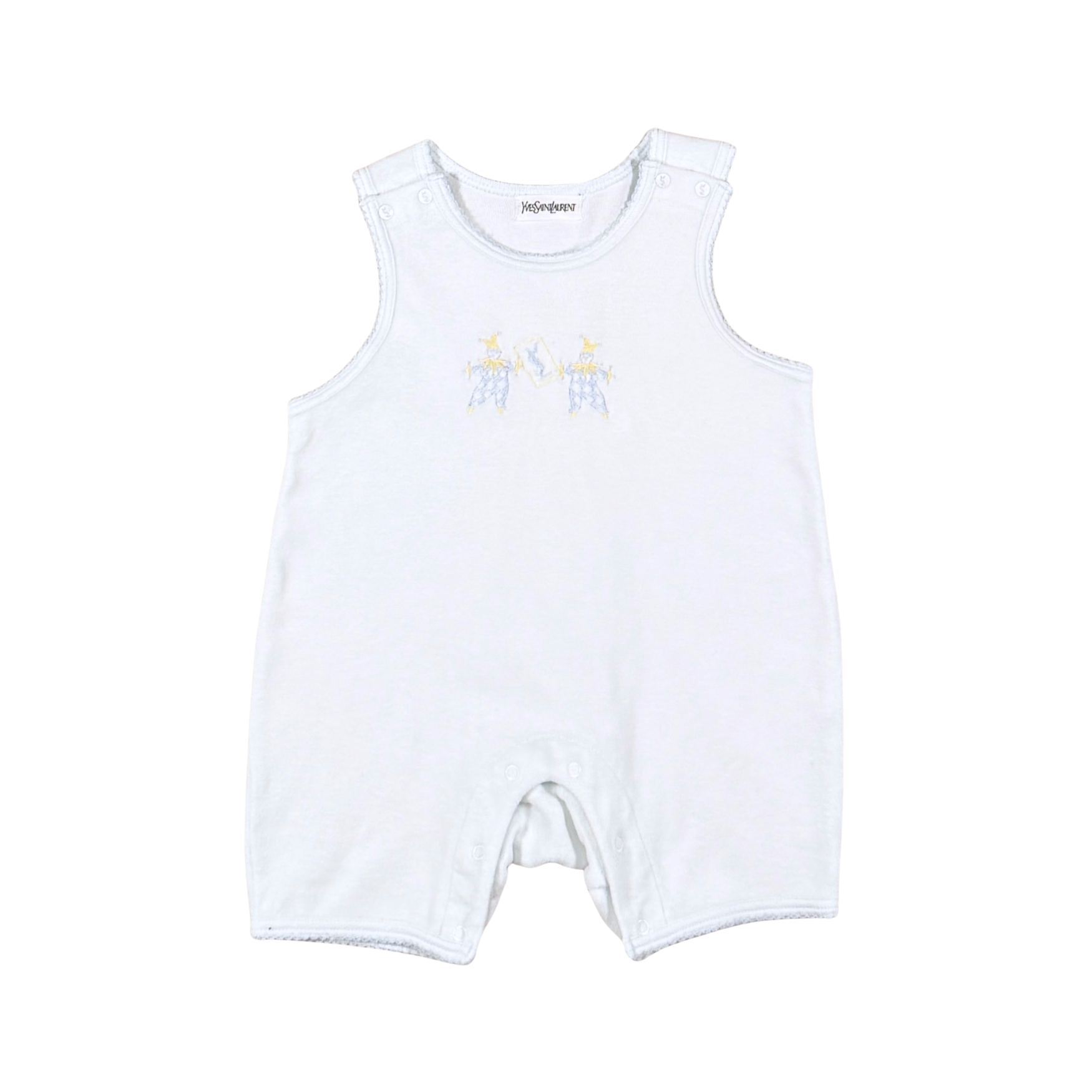 Vintage Yves Saint Laurent Baby Velour Romper 12–18M