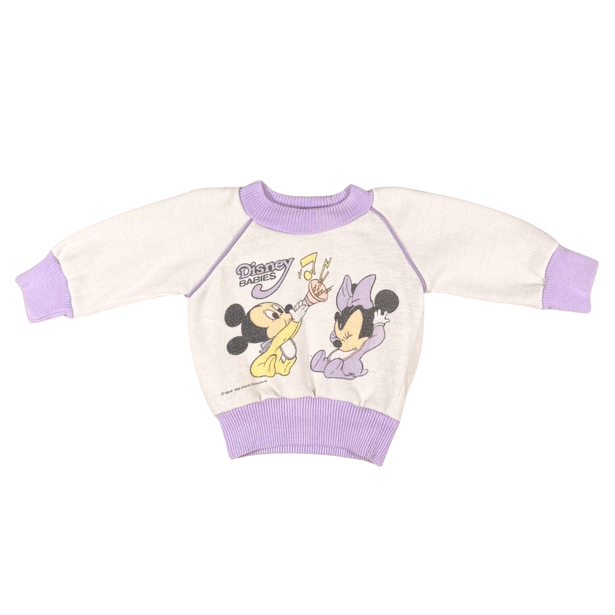 Vintage 1984 Disney Babies Mickey & Minnie Sweatshirt – 0–6M