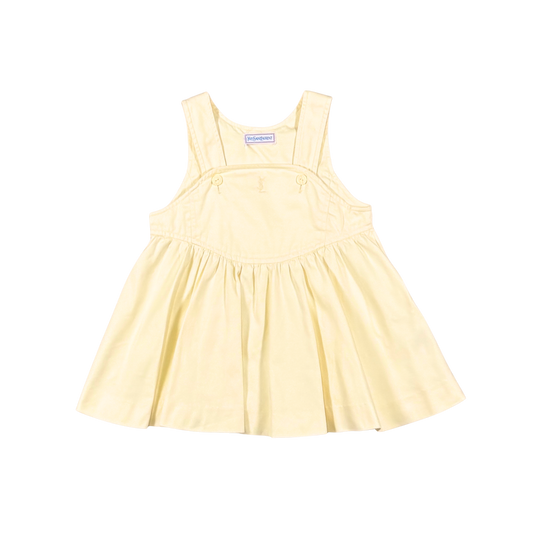 Vintage Yves Saint Laurent Yellow Pinafore Dress | 12–18M