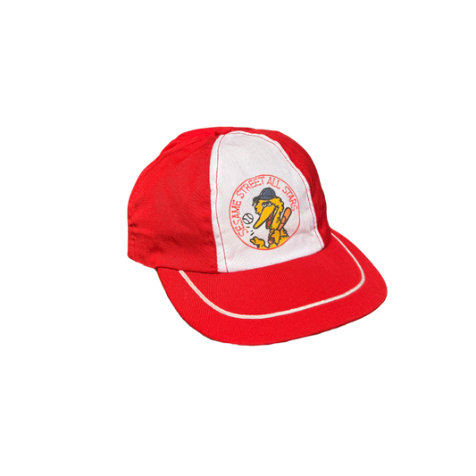 Vintage 1980s Sesame Street Big Bird Cap – 6M–2Y