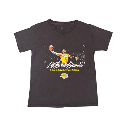Vintage LeBron James Lakers Kids T-Shirt - 6-8Y