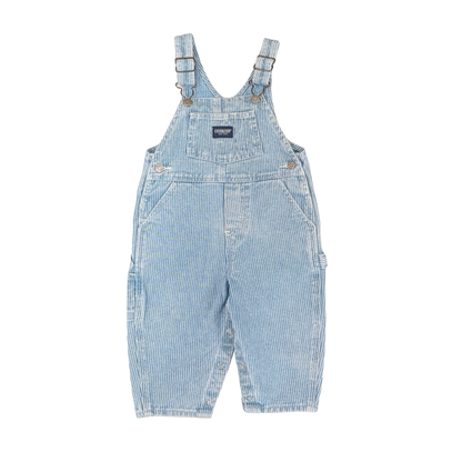 Vintage OshKosh Hickory Stripe Overalls – 12M