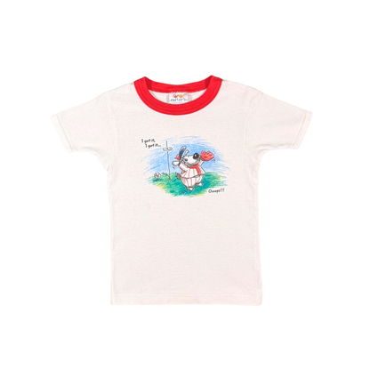 Vintage Carter’s Baseball Dog Tee – 3T