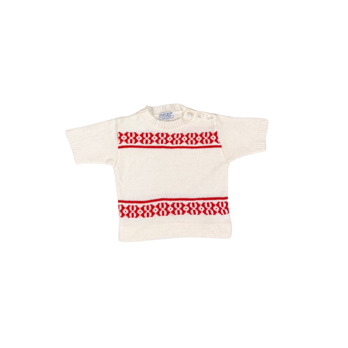 Vintage 1970s Crest-Le Knit Baby Sweater – 1–2Y