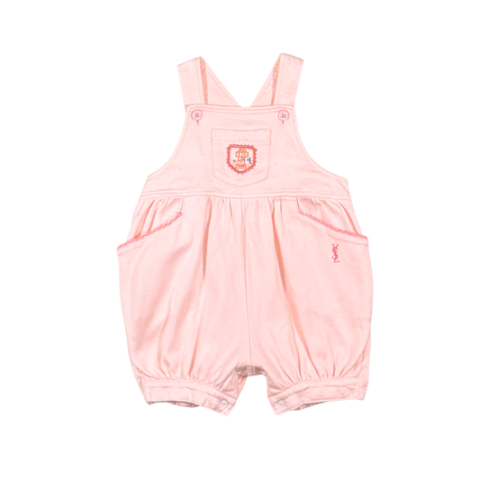 Vintage Yves Saint Laurent Pink Baby Romper | 6M-12