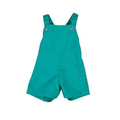 Vintage 70s Health-Tex Green Baby Shortalls – 6M