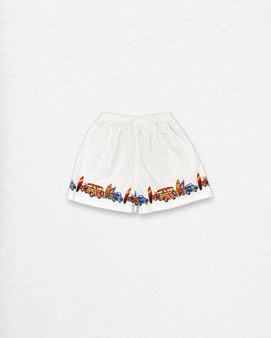 Vintage Surf Van Print Shorts – 2Y