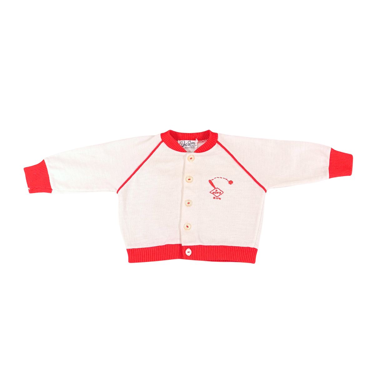 Vintage Doe-Spun Knit Cardigan – 6M