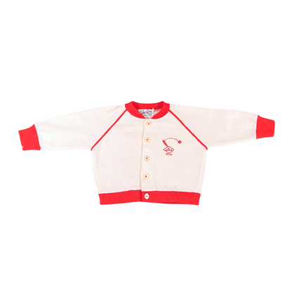 Vintage Doe-Spun Knit Cardigan – 6M