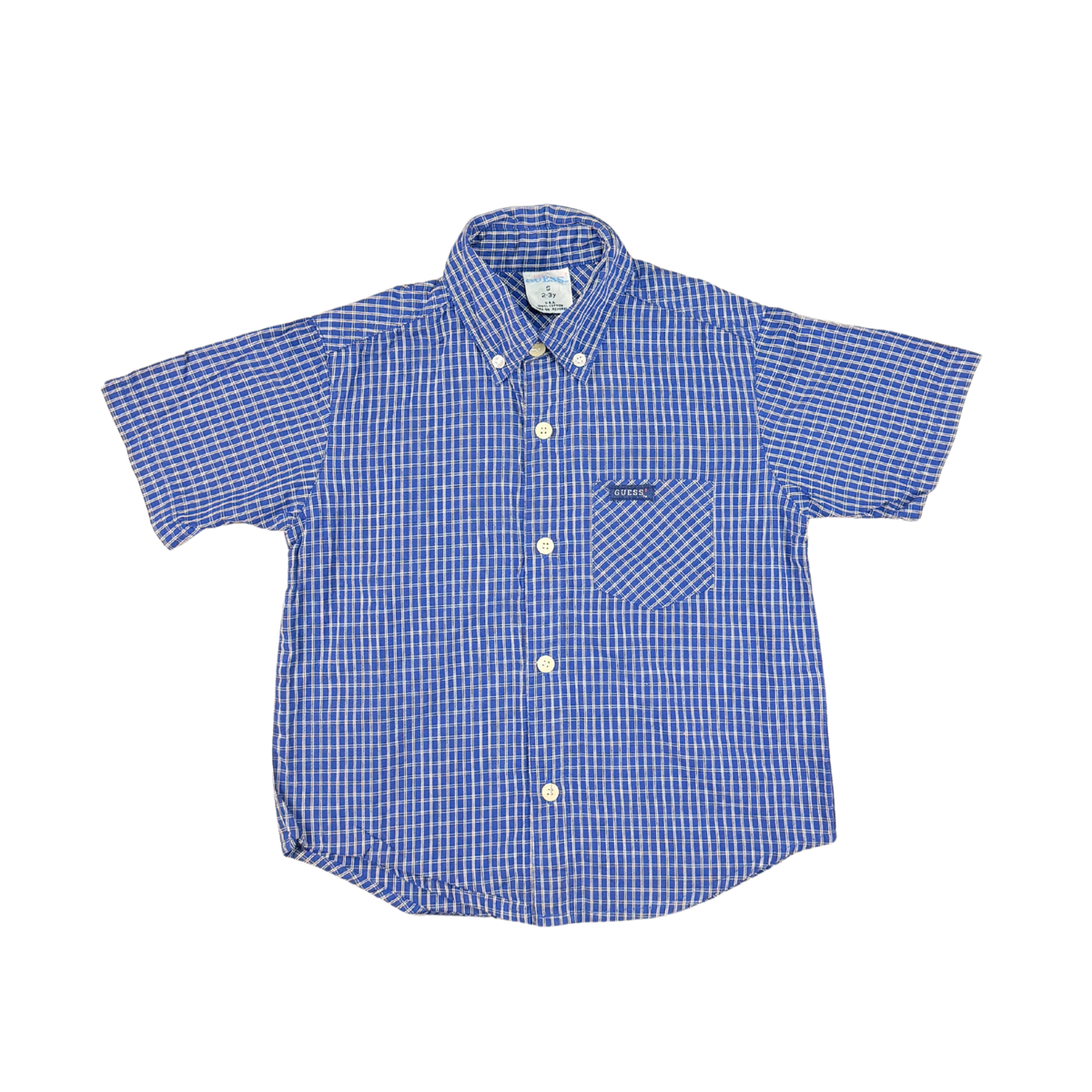 Vintage 90s Baby Guess Plaid Shirt – 2–3Y