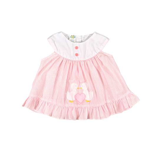 Vintage 90s Cuties by Judy Duck Baby Dress – 0–6M