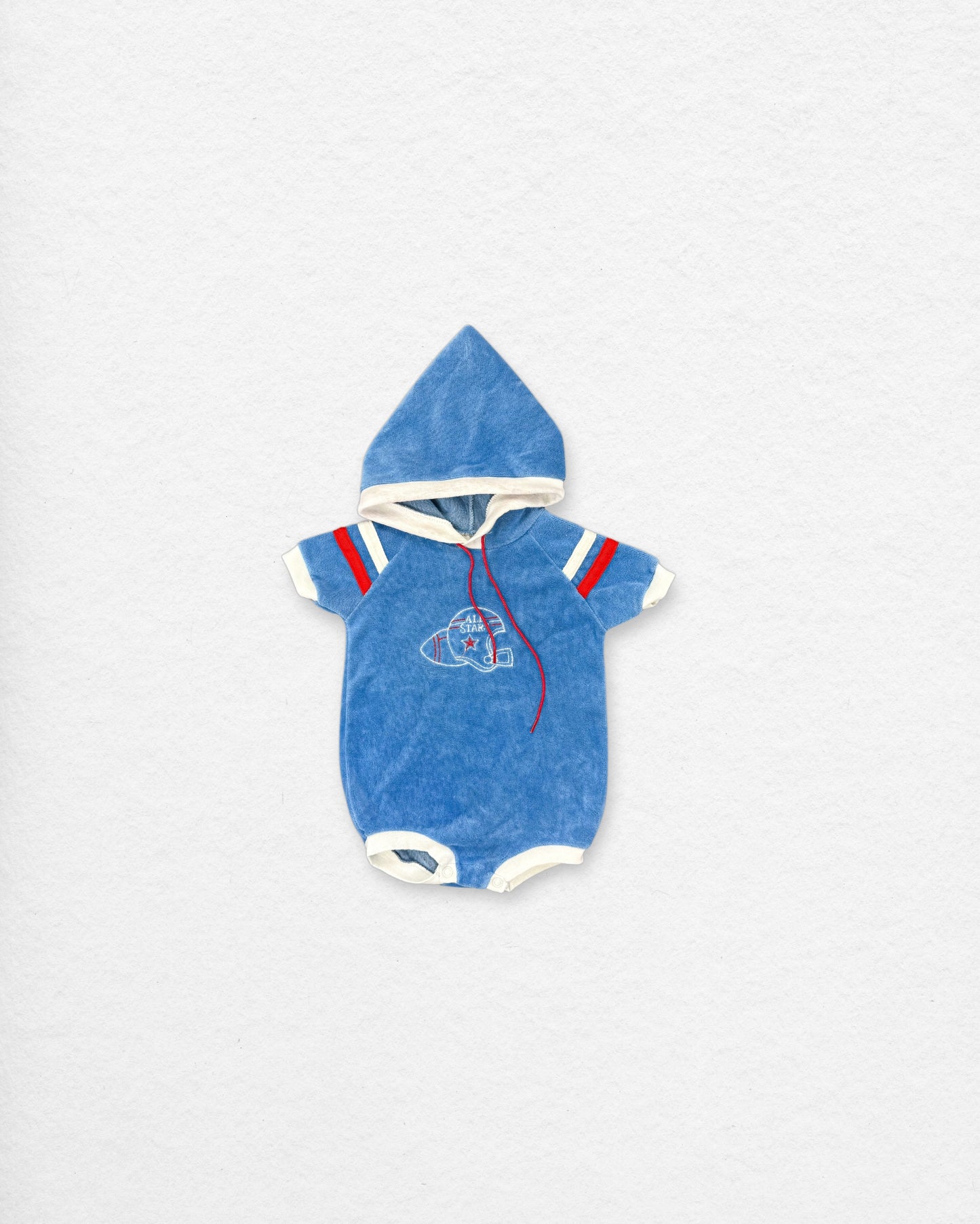 Vintage Doe Spun Terry Hooded Onesie – 12M