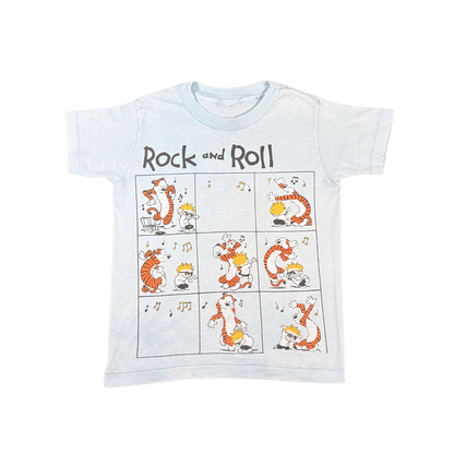 Vintage Calvin & Hobbes Rock and Roll T-Shirt – 6–8Y