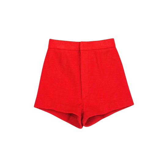 Vintage Yves Saint Laurent Red Knit Shorts – 3Y