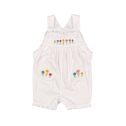 Vintage Toffee Apple Floral Embroidered Romper | 18M