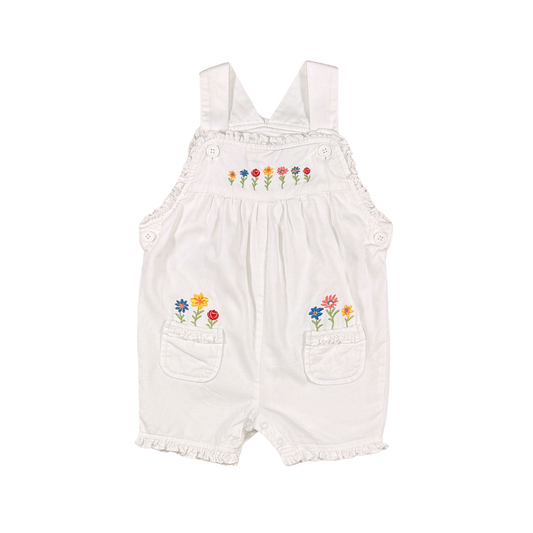 Vintage Toffee Apple Floral Embroidered Romper | 18M