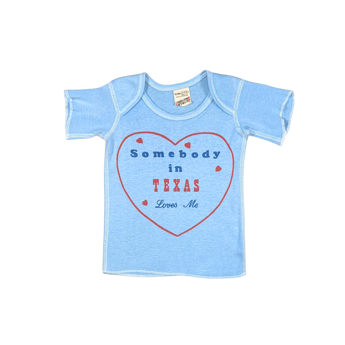 Vintage Somebody in Texas Loves Me Baby Tee | 18M